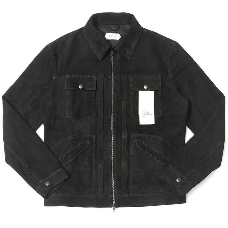 【40%OFF】YCHAI（イカイ）<br>RIDERライダー GIUBBINO ZIPジュビーノジップ ゴートスエードダブルジップトラッカージャケット YCU003J-2LF0009 14022003161