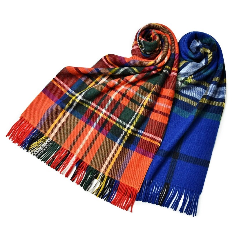 【40%OFF】Joshua Ellis（ジョシュア エリス）<br>カシミアソフトツィードタータンチェックマフラー Various Checks 18312011162