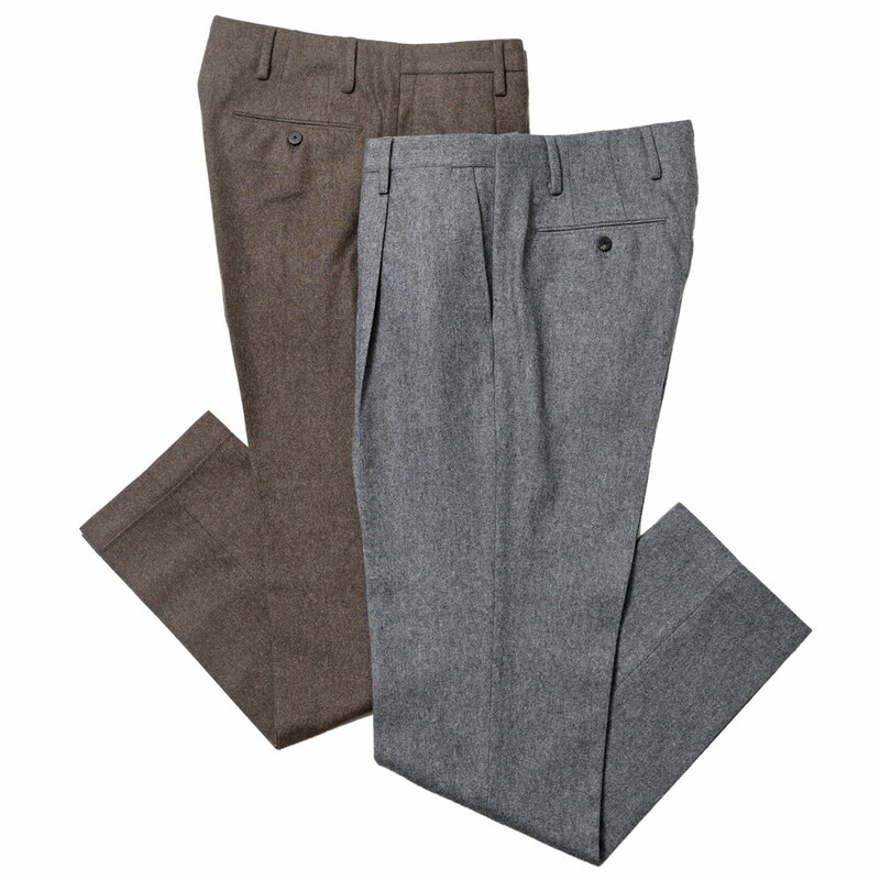 【SALE52%OFF】CellarDoor（セラードアー）<br>S.TROPEZ 1P ウールポリエステルフランネル1Pテーパードパンツ QW418 13022404025