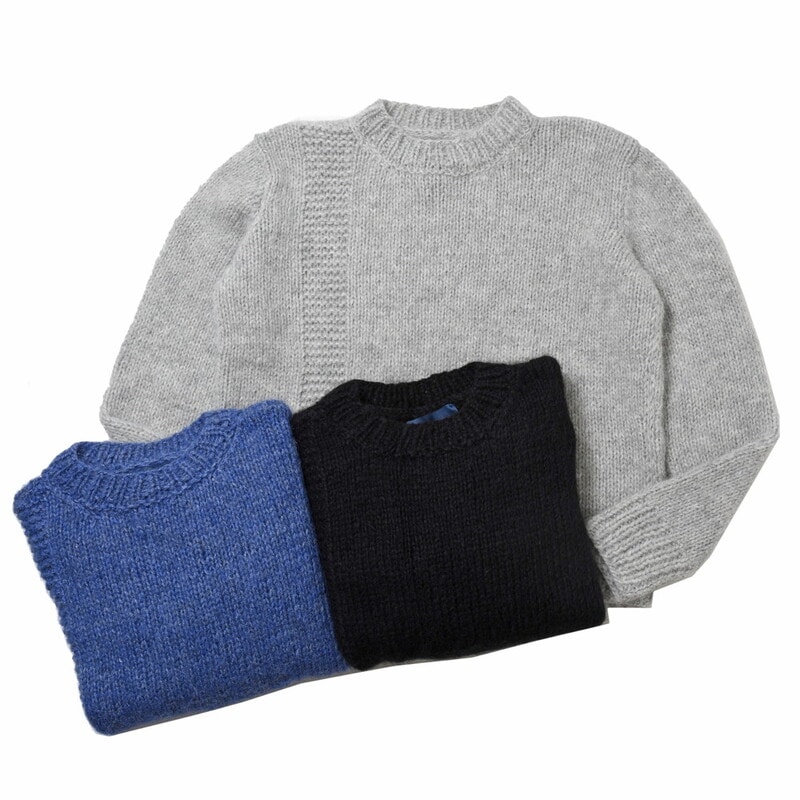 【40%OFF】LES TRICOTS D'O（レトリコ ドール）<br>ローゲージアルパカナイロンウールクルーネックニット A-PR-RIB 16022400182