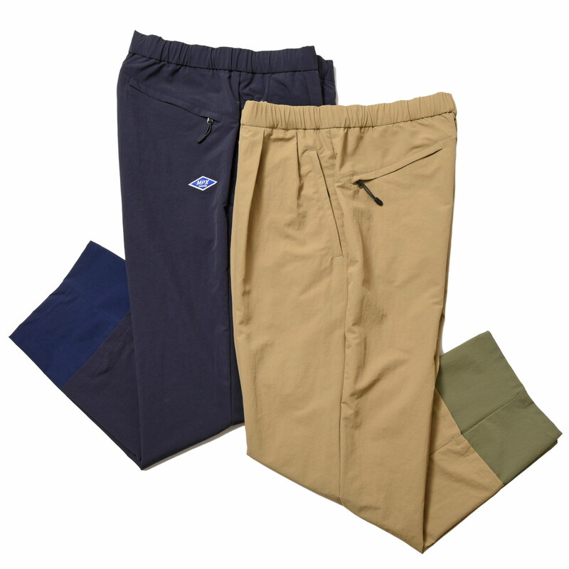 【40%OFF】MPX mando（エムピーエックス マンド）<br>ナイロン切り替えテーパードシャーリングパンツ MPX2238-002 13022403037