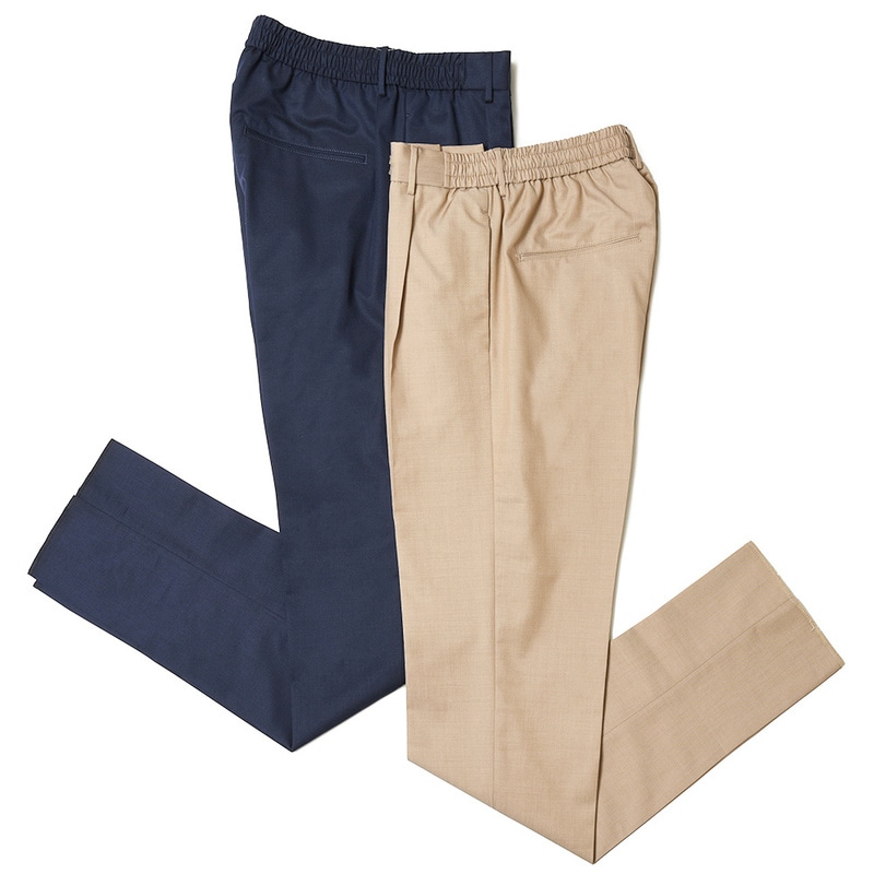 【40%OFF】TAGLIATORE（タリアトーレ）<br>NEWMANニューマン ウールコットンライトギャバジン1プリーツシャーリングパンツ NEWMAN/150104 13031002054