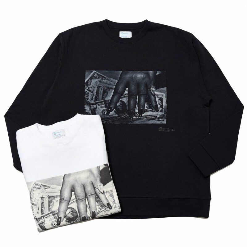 THE INTERNATIONAL ART COLLECTION（ジ インターナショナル アート コレクション）<br>FAT HAND AND DOLLARS コットンフォトプリントL/Sカットソー 12031400182