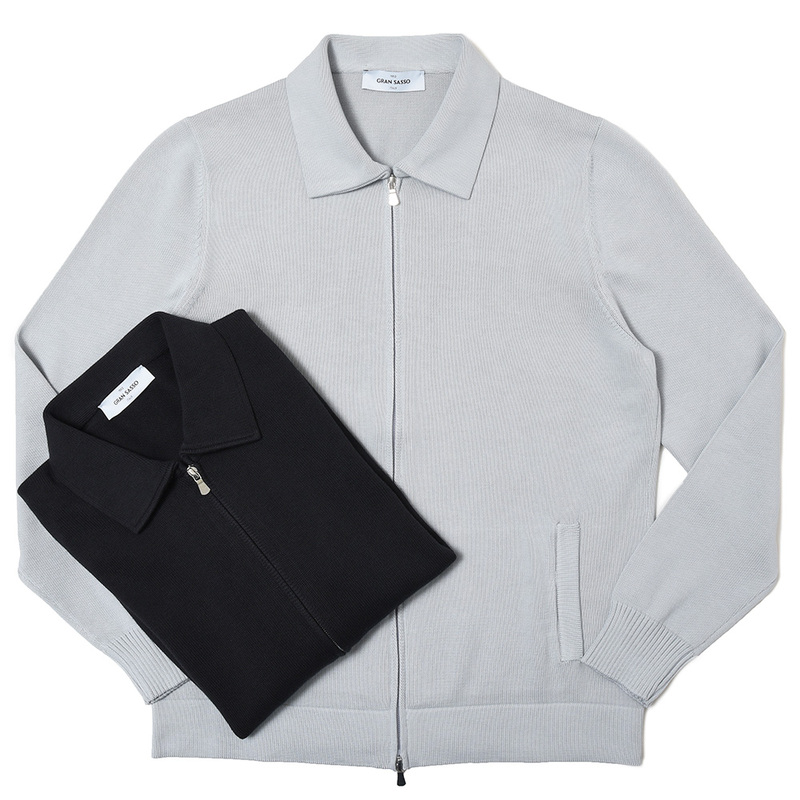 GRAN SASSO（グランサッソ）<br>5ゲージソフトコットンソリッドドライバーズニット 23114/18131 16031007035