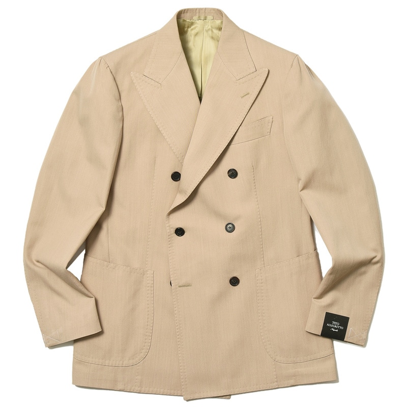 TITO ALLEGRETTO ティト アレグレット<br>コットン ヴァージンウール ダブル6Bジャケット