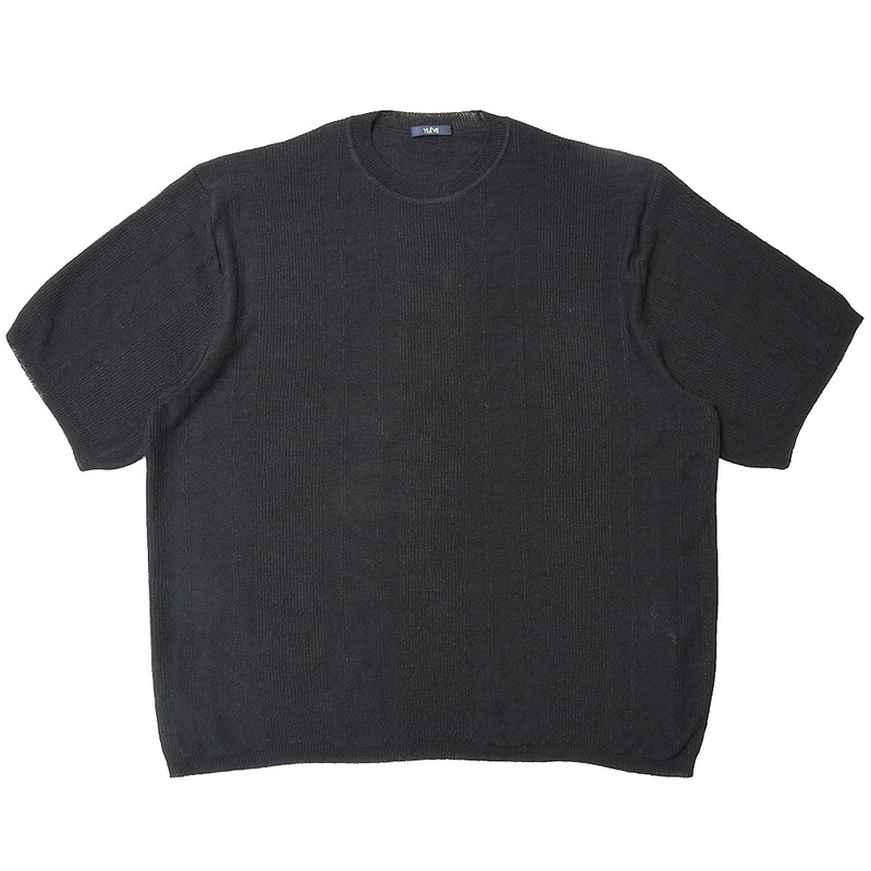 YLEVE（イレーヴ）<br>リネンコットンシャドーストライプS/Sクルーネックニット 3160048 16031001204