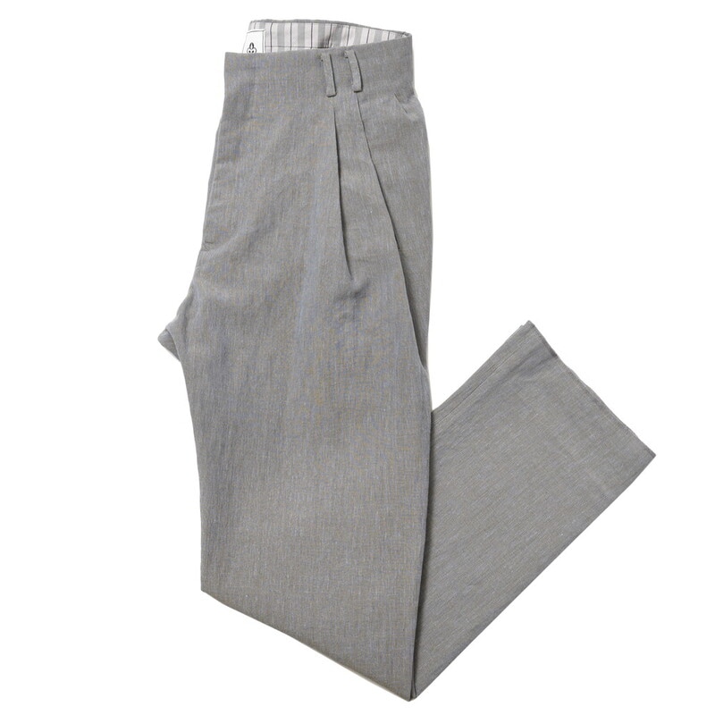 mando（マンド）<br>リネンナイロンメランジ3Pサルエルテーパードパンツ 23198-001 13031404037