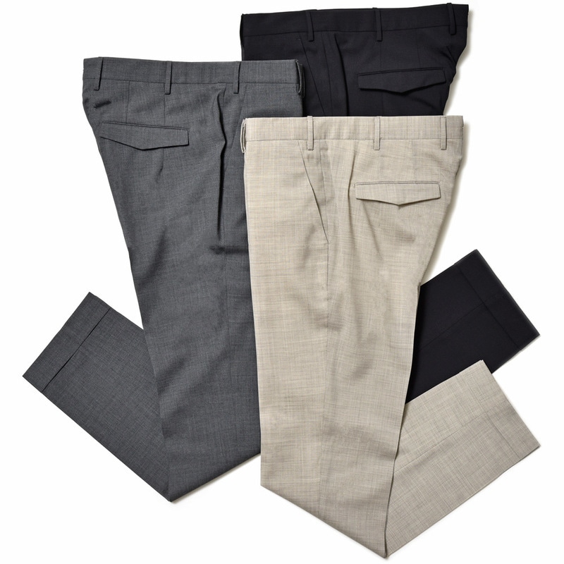 PT TORINO（ピーティー トリノ）<br>ヴァージンウール ストレッチ 4シーズン ノープリーツ パンツ MASTER FIT/TO77