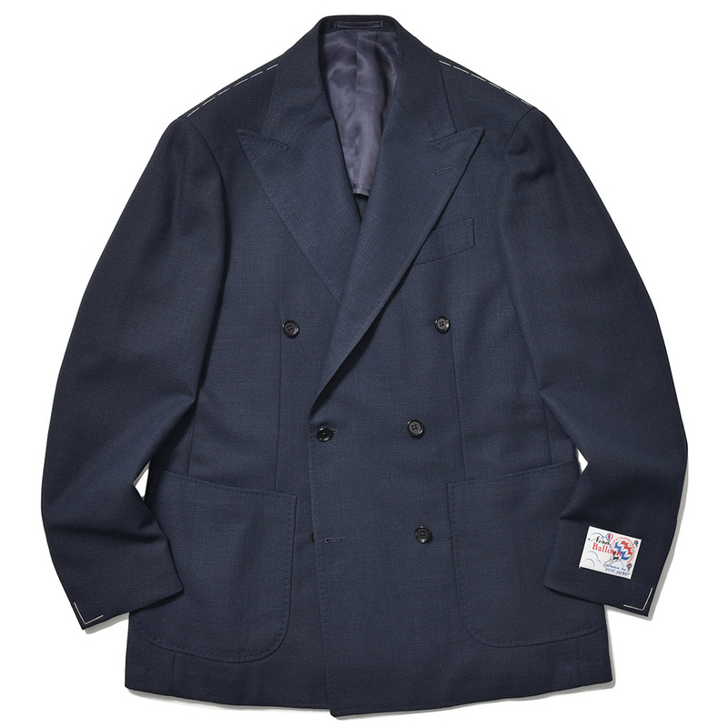 RING JACKET（リングヂャケット）<br>Balloon バルーン ウール ホップサック ダブル6Bジャケット NO-304F