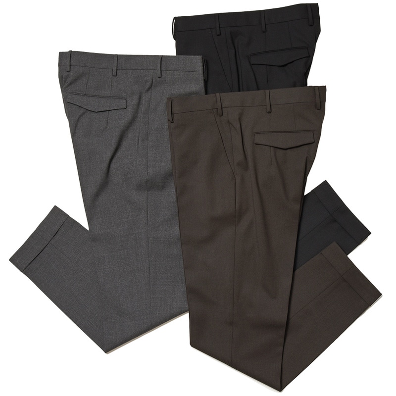 PT TORINO（ピーティー トリノ）<br>ヴァージンウール ストレッチ ツイル ノープリーツ パンツ MASTER FIT