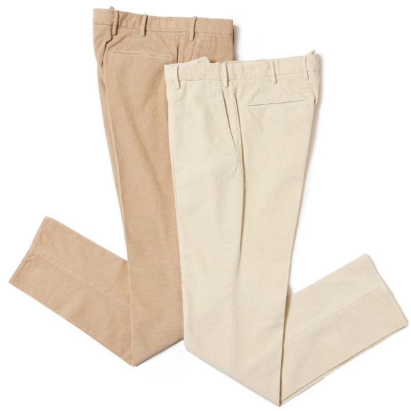 INCOTEX（インコテックス）<br>SLIM FIT ガーメントダイストレッチコットンコーデュロイテーパードパンツ 1W0030-4885A/82510 13032202052