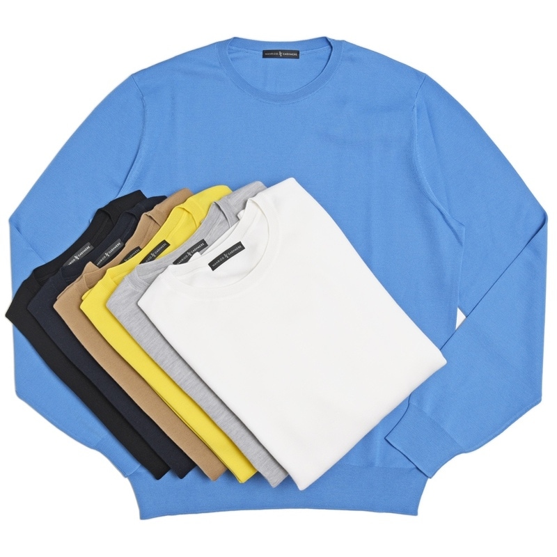MANRICO CASHMERE（マンリコ カシミア）<br>スーパーカシミアクルーネックニット MS001 16032000161