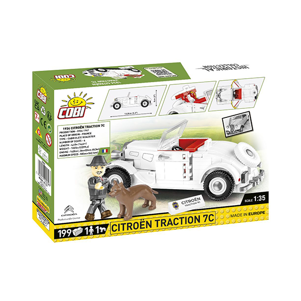 TOY CITROEN TRACTION 7C 1934 199 BLOCKS WHITE
