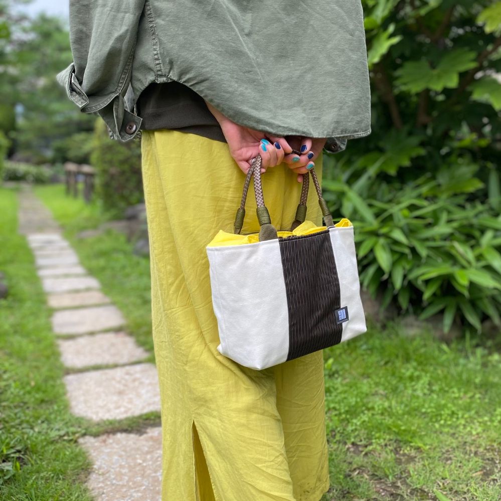 kawamura 蕨双子織デイリーバッグ　生成り色