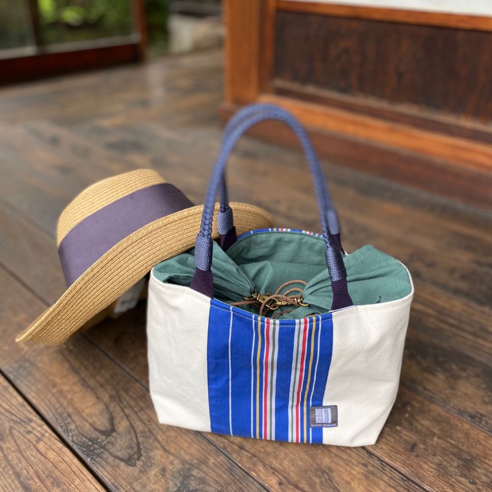 kawamura 蕨双子織デイリーバッグ　生成り色