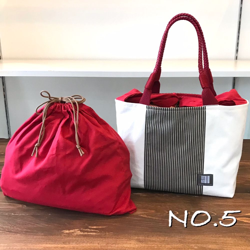 kawamura 蕨双子織デイリーバッグ　生成り色