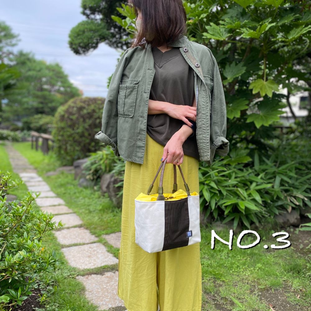 kawamura 蕨双子織デイリーバッグ　生成り色