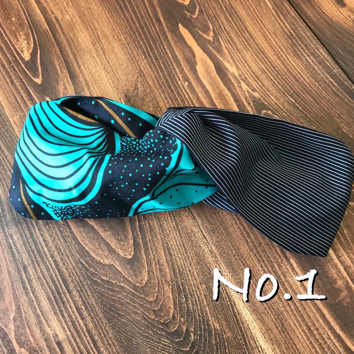 kawamura蕨双子織×アフリカンプリント ヘアバンド