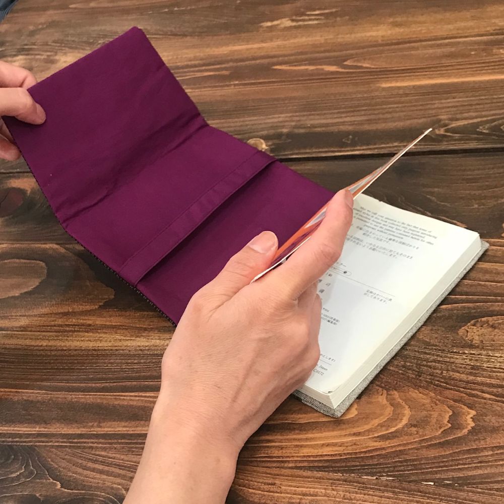 kawamura蕨双子織ブックカバー