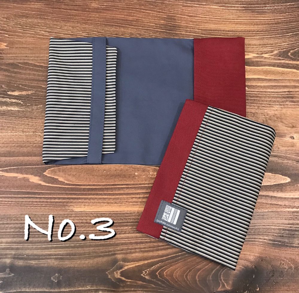 kawamura蕨双子織ブックカバー