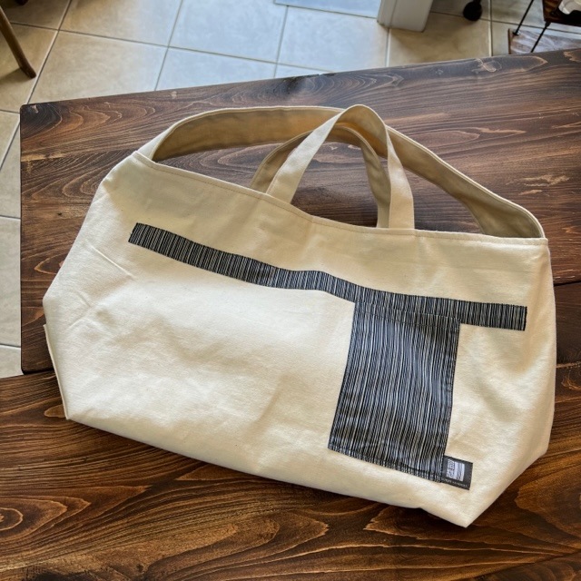 kawamura 蕨双子織ざっくりトートバッグ（アフリカンプリント）