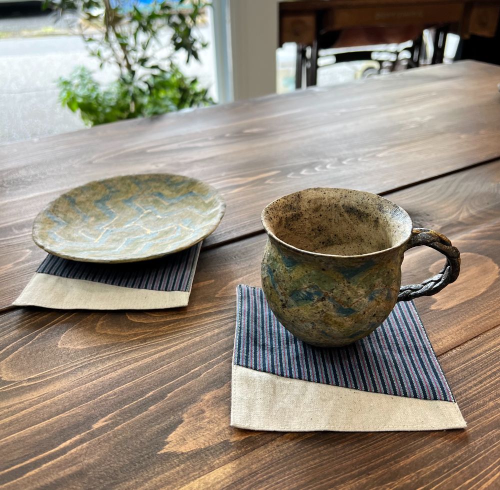 kawamura 蕨双子織コースター５枚組　