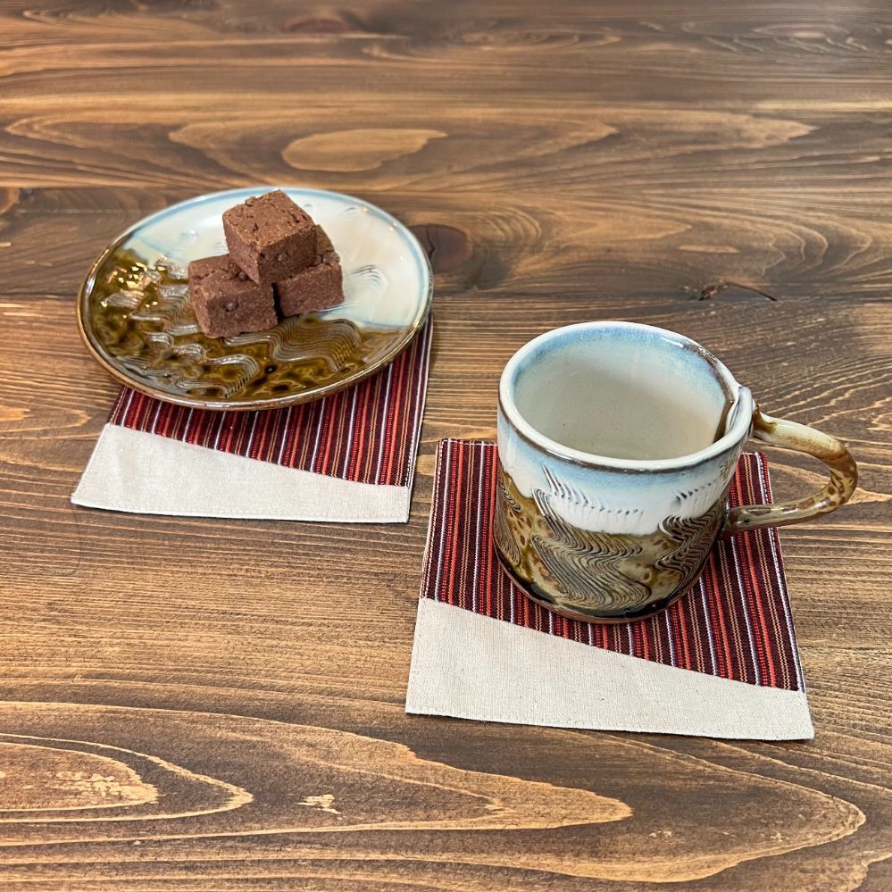 kawamura 蕨双子織コースター５枚組　