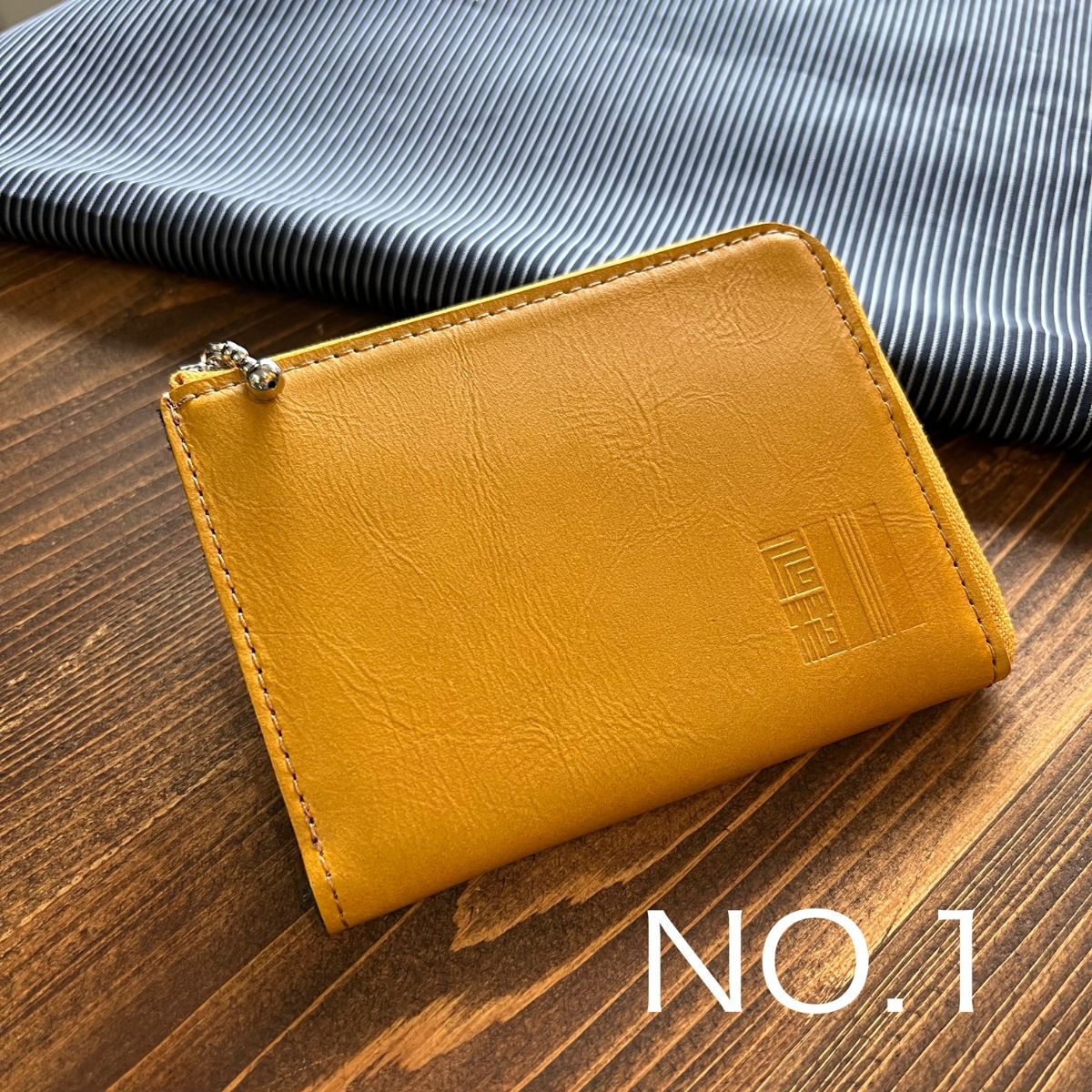 kawamura 蕨双子織L字ジップ財布