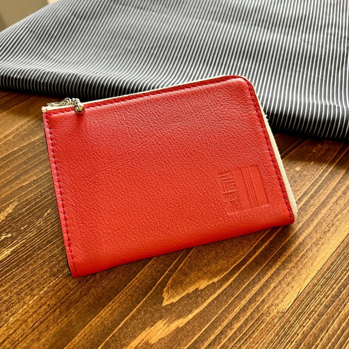 kawamura 蕨双子織L字ジップ財布