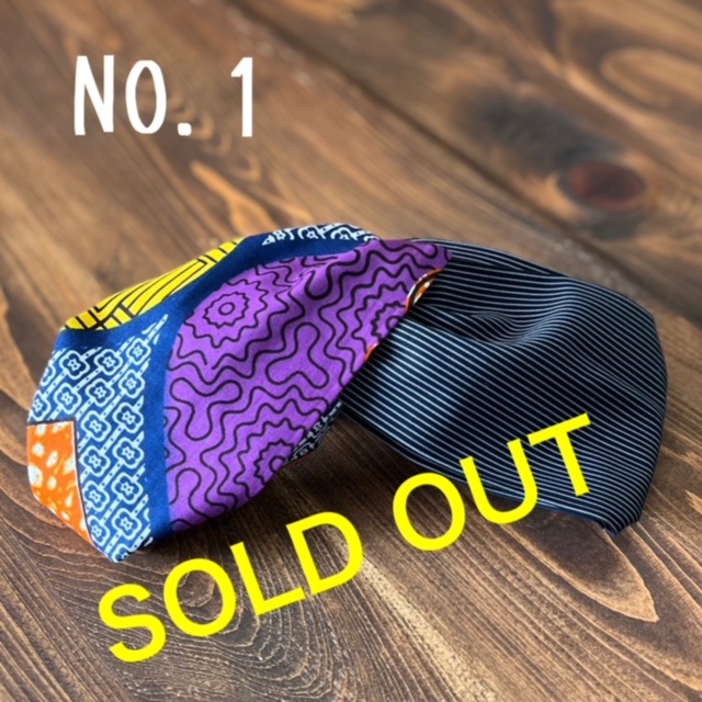 kawamura蕨双子織×アフリカンプリント ヘアバンド