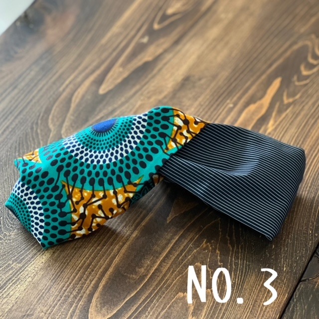 kawamura蕨双子織×アフリカンプリント ヘアバンド