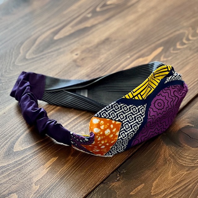 kawamura蕨双子織×アフリカンプリント ヘアバンド