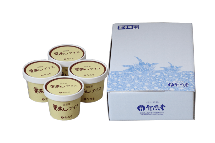 栗あんアイス　4コ入