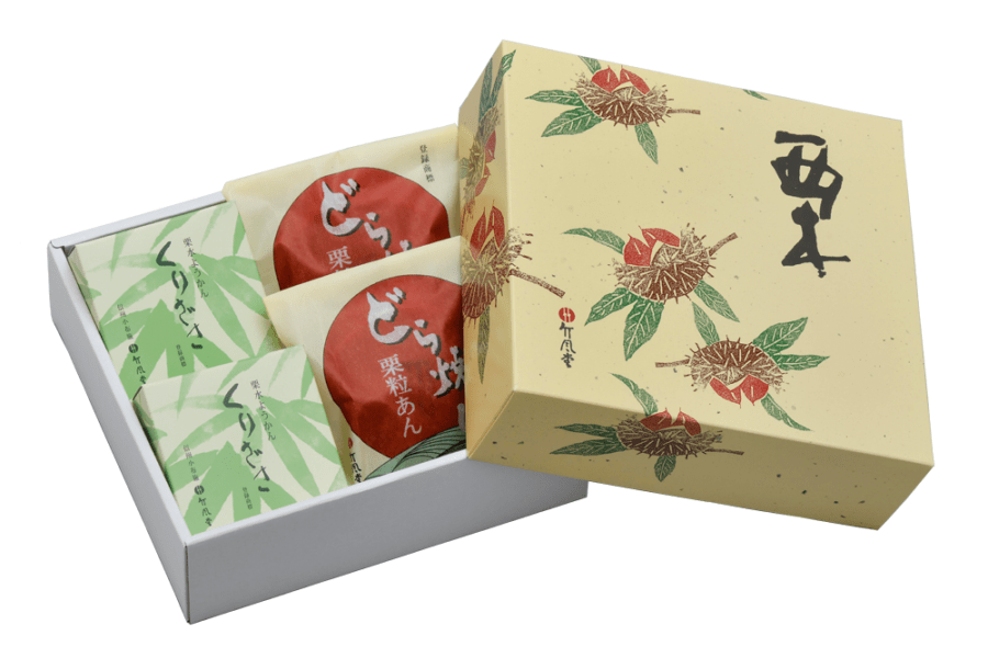 栗合せ　どら焼山・くりざさ詰合せS
