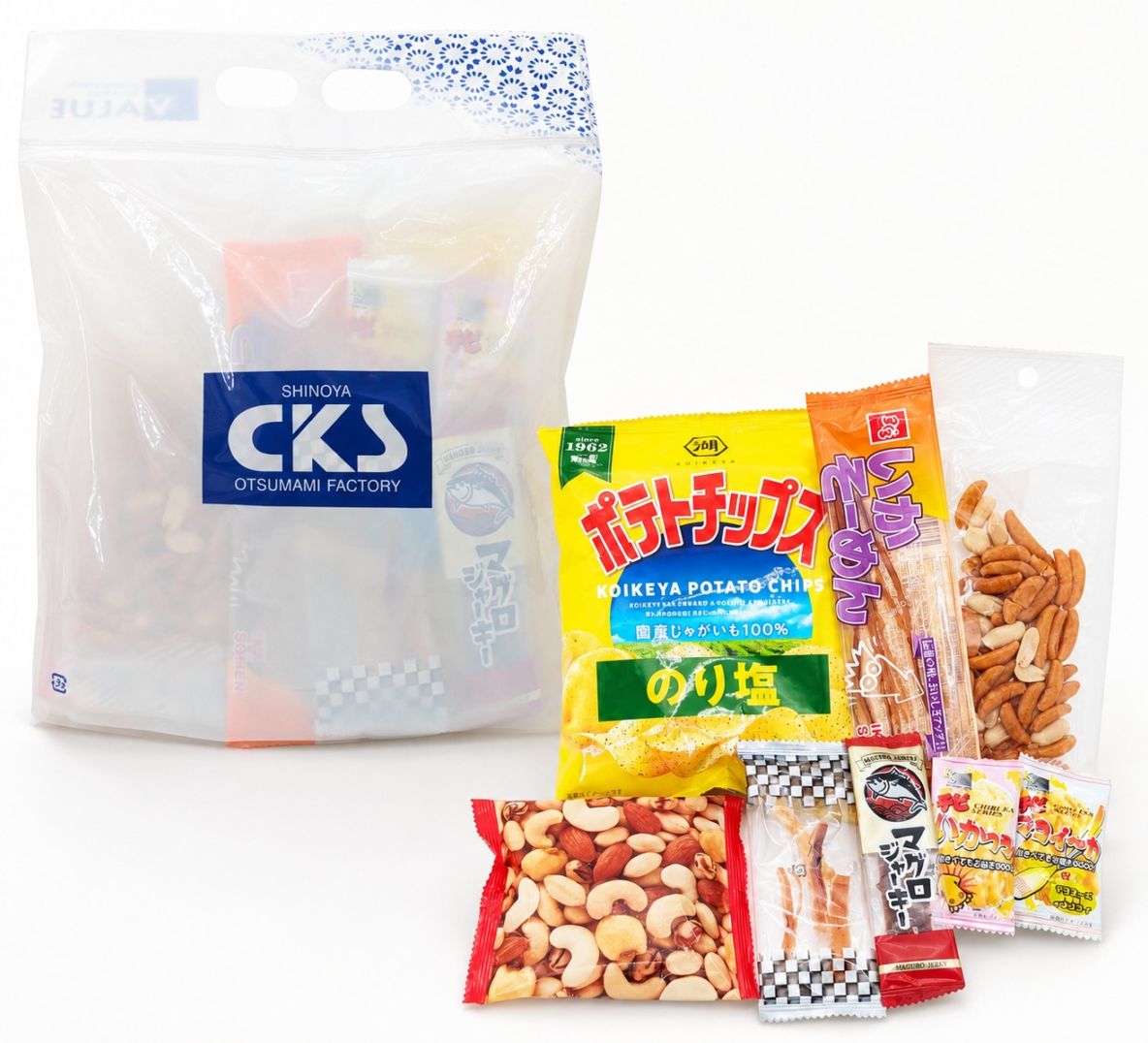 8種のおつまみ セット 旅行のおつまみ・お菓子 詰め合わせ 一人前の8種類のおつまみ ピクニックvalue