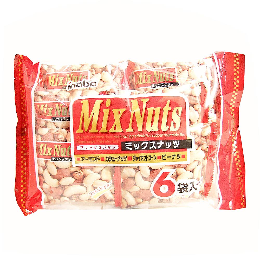 稲葉ピーナッツ ミックスナッツ 6袋入り