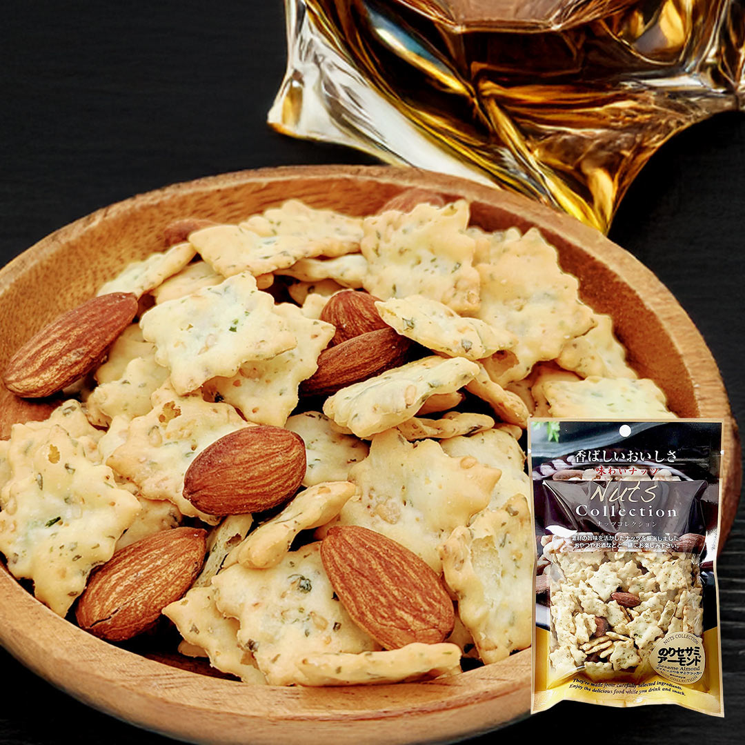 国産 セサミ クラッカーとアーモンド 90g入り おつまみショップ珍味工房