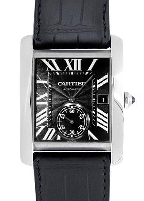 カルティエ Cartier タンク W5330004 SS メンズ 時計 カルティエ - タンク | CARTIER | W5330004 | MC SS 黒文字盤 自動巻き