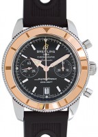 ブライトリング - スーパーオーシャン ヘリテージ クロノグラフ 44 | BREITLING | U237B81ORC（U23370） | RG＆SS 黒文字盤 自動巻き ラバー | 未使用品  |