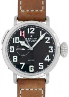 ゼニス - パイロット アエロネフ タイプ20 GMT | ZENITH | 03.2430.693/21.C723 | SS 黒文字盤 自動巻き レザー | 未使用品  |