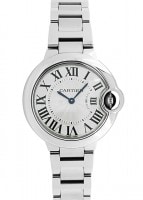 カルティエ - レディース バロンブルー | CARTIER | W6920084 | 33mm SS シルバー文字盤 クォーツ ブレスレット