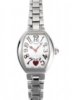 フランクミュラー 5002SQZ C6H レディース ハートトゥハート SS シルバー文字盤 クォーツ ブレスレット【委託品】