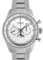 ゼニス - エルプリメロ クロノマスター ヘリオス ビッグデイト ムーンフェイズ | ZENITH | 03.2160.4047/02.M2160 | SS シルバー文字盤 自動巻き ブレスレット | 未使用品  |