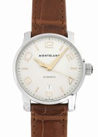 モンブラン - タイムウォーカー | MONTBLANC | MB105813 | SS アイボリー文字盤 レザー | 未使用品  |