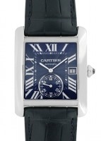 カルティエ - タンク | CARTIER | WSTA0010 | MC SS ブルー文字盤 自動巻 レザー