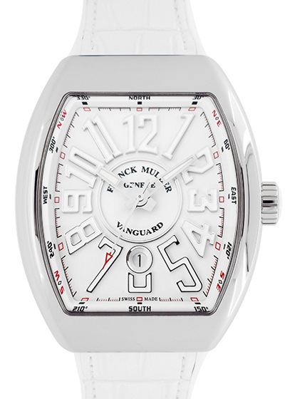 フランクミュラー V45SCDT ヴァンガード デイト SS(ポリッシュ) 白文字