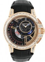 ハリーウィンストン - オーシャン デュアルタイム バゲットダイヤモンドベゼル | HARRY WINSTON | OCEATZ44RR012 | RG スケルトン文字盤 自動巻き レザー | 未使用品  |