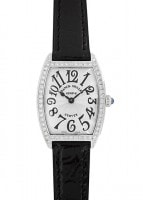 フランクミュラー - レディース トノーカーベックス | FRANCK MULLER | 1752QZDP | 一重ダイヤモンド SS シルバー文字盤 クォーツ レザー |