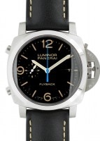オフィチーネ パネライ - ルミノール 1950 3デイズ クロノ フライバック オートマティック | OFFICINE PANERAI | PAM00524 | SS 黒文字盤 自動巻き レザー |