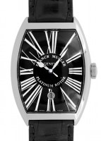フランクミュラー - トノーカーベックス プラチナローター | FRANCK MULLER | 6850SCDTR | SS 黒文字盤 自動巻き レザー |